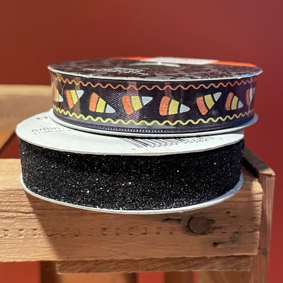 Halloween Other - FREE Halloween Decorative Glitter Candy Corn Craft Ribbon🖤🎃